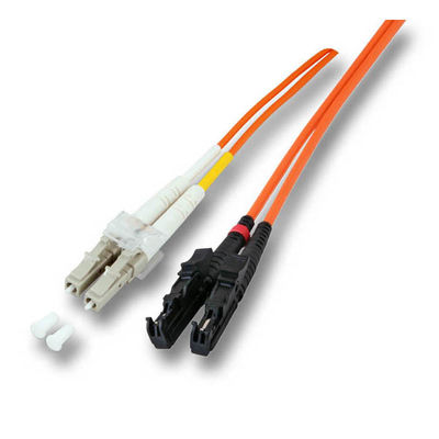 UPC to LC UPC 2 Cores Fiber Optic Jumper VC Orange Jacket 3.0mm E2000